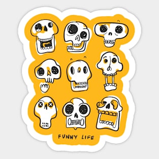 Funny Life Sticker